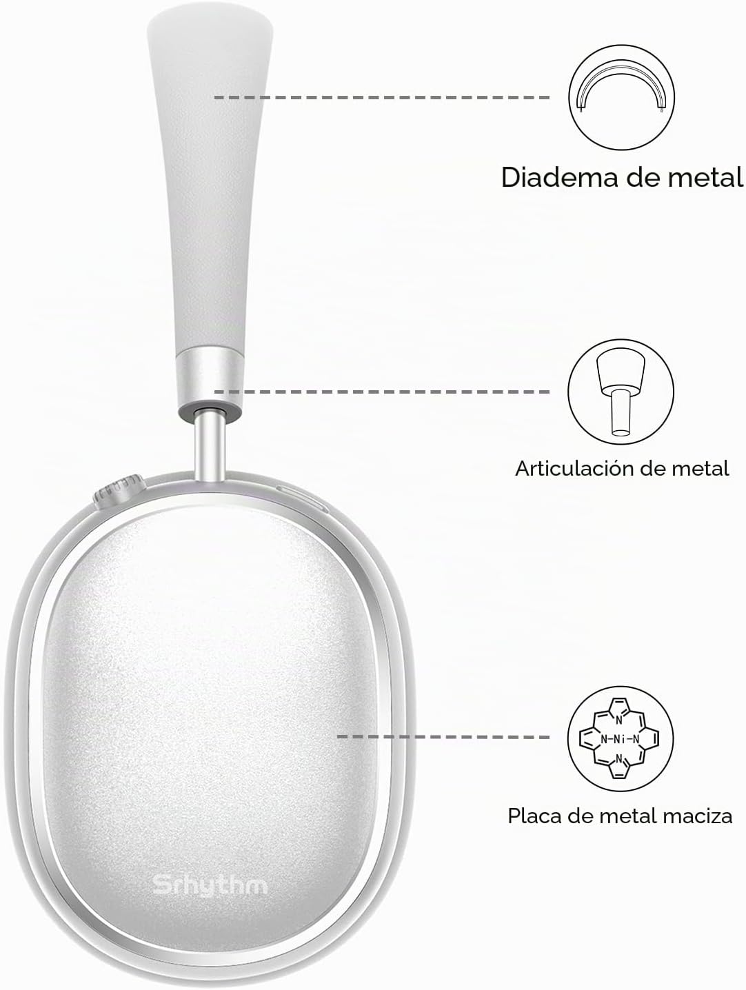 Srhythm NiceComfort 95 Auriculares híbridos con cancelación de ruid...