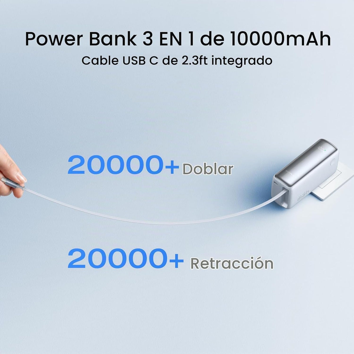 EF ECOFLOW Rapid - Cargador portátil 3 en 1 de 45 W con enchufe de...