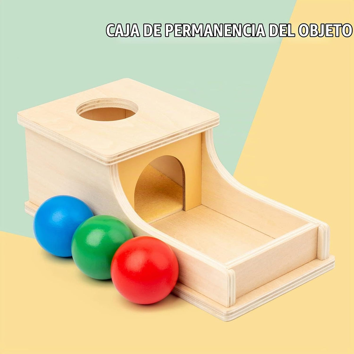 Busy edition Montessori Toys Caja de objetos de permanencia con son...
