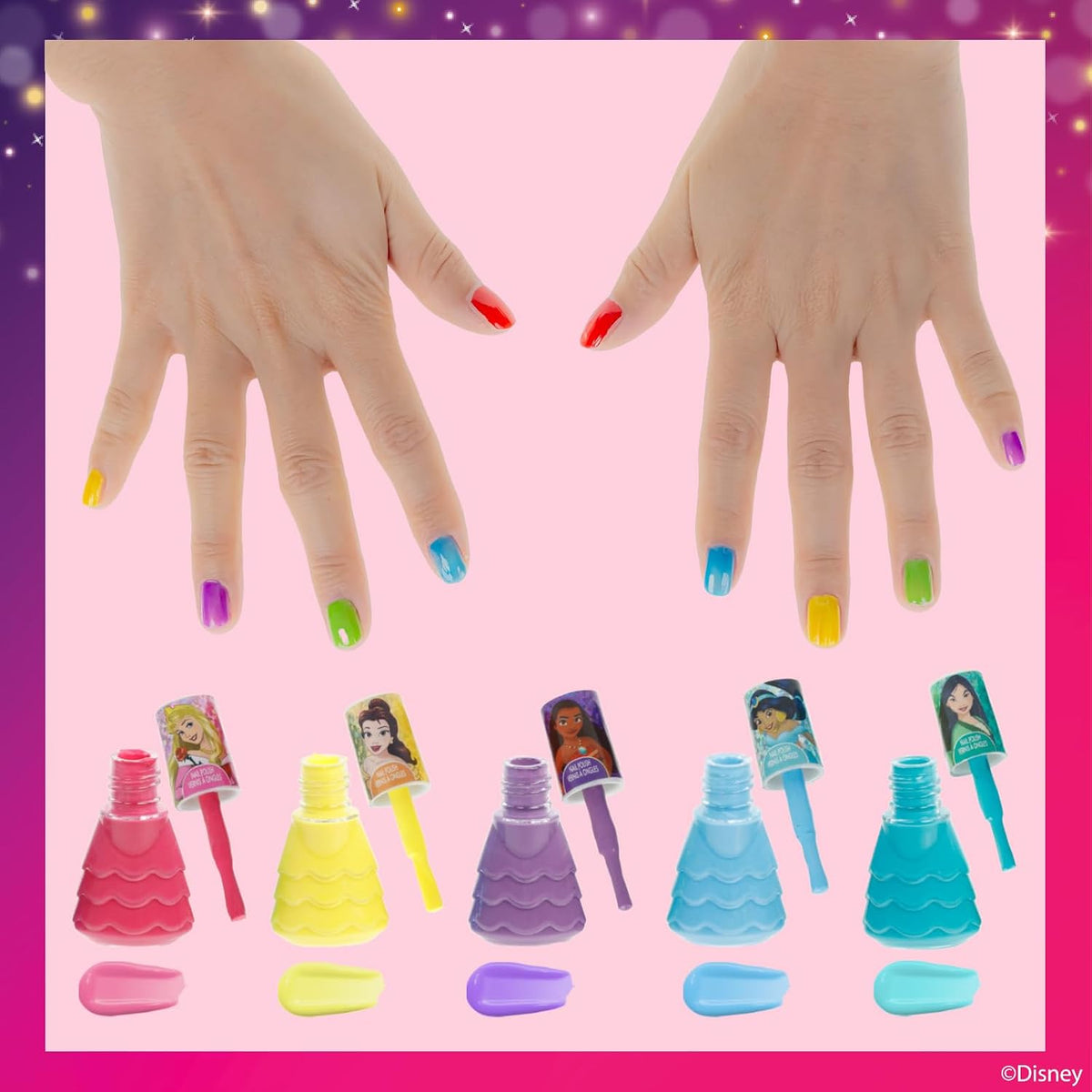 Townley Girl Disney Princess Peel-Off esmalte de uñas Set de regalo...