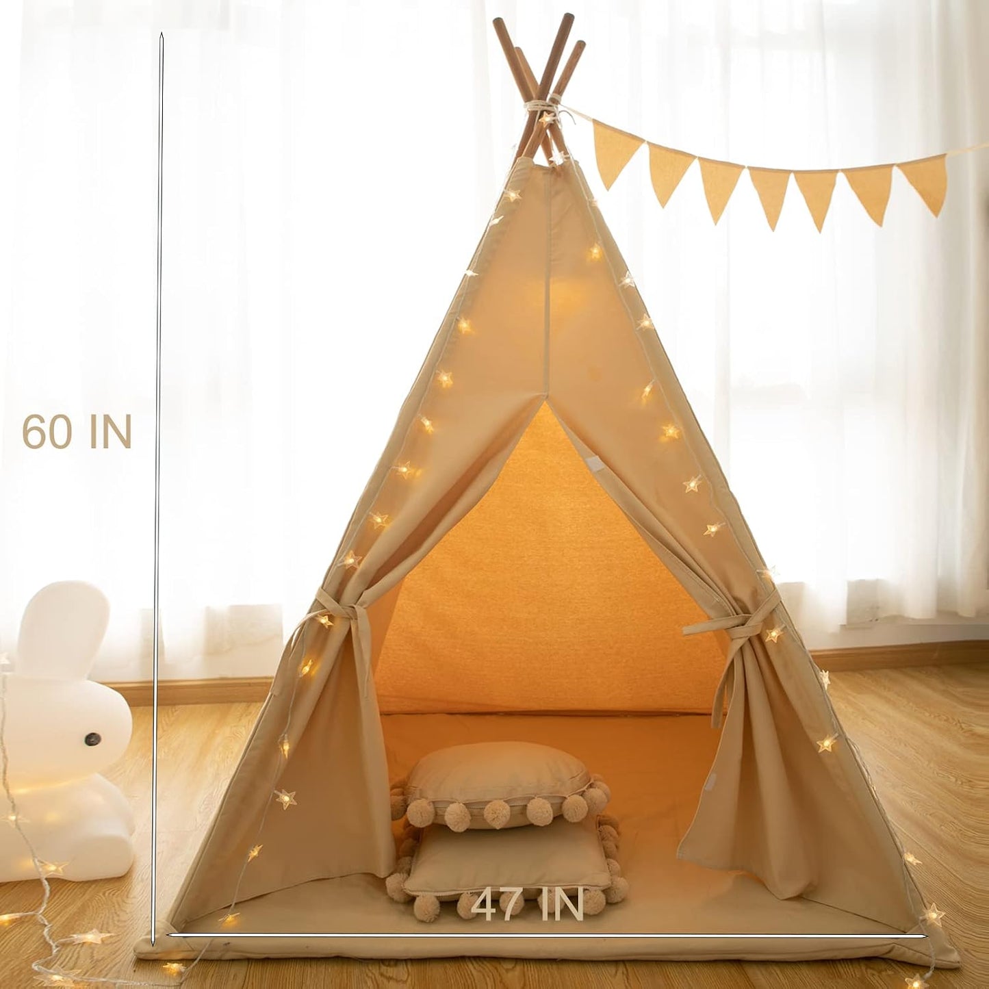 RongFa Tienda de campaña tipi para niños, tienda de campaña portáti...