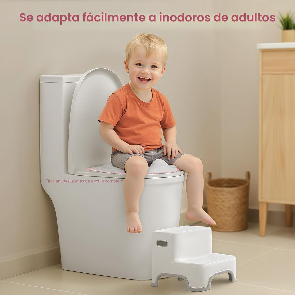 CheerTry Inodoro de Entrenamiento 2 en 1 para Niños Pequeños - con...