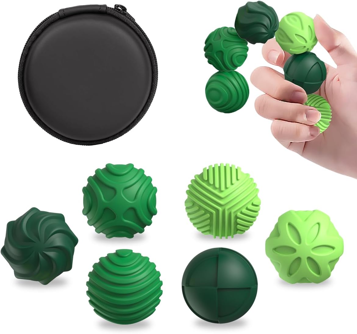 Bolas magnéticas de silicona para adultos y adolescentes, 6 juguete...