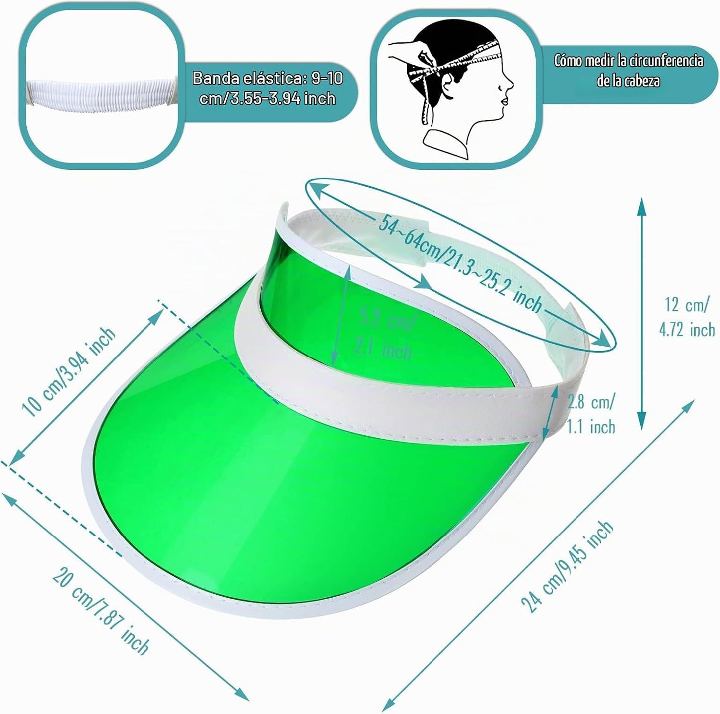 Tarpop Viseras de póquer, sombreros de casino a granel, visera de b...