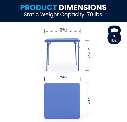 Flash Furniture - Juego de mesa y sillas plegables de 5 piezas Mind...
