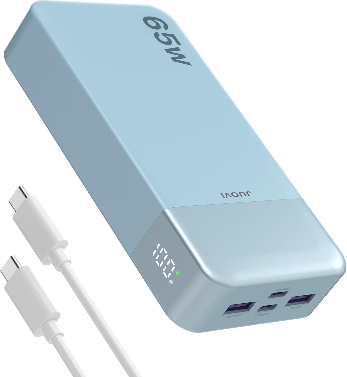 JUOVI - Batería externa de 65W y 20000mAh - Cargador portátil para...