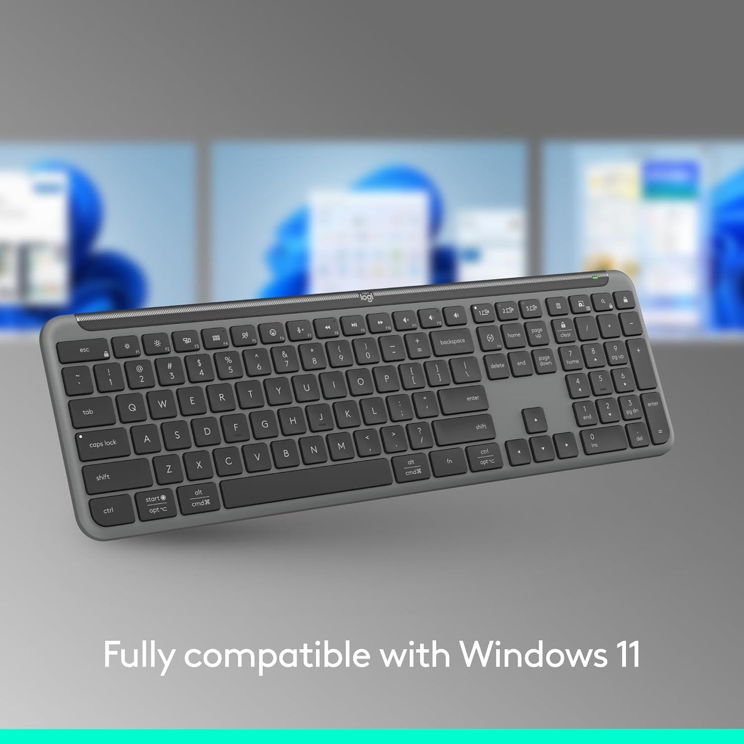 Logitech Teclado inalámbrico Signature Slim K950 con escritura sile...