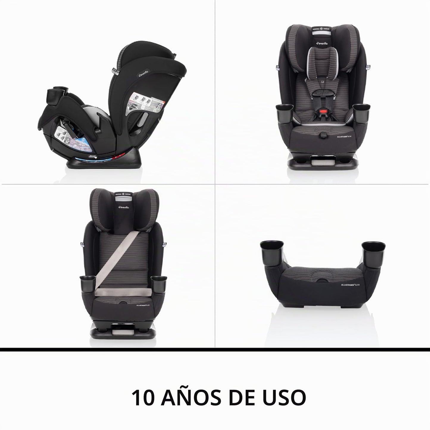 Evenflo All4Stages Slim 4 en 1 Asiento convertible para automóvil (...