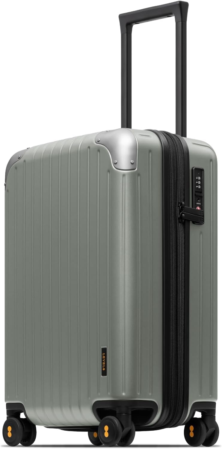 LEVEL8 Equipaje de mano aprobado por aerolíneas, maletas de carcasa...