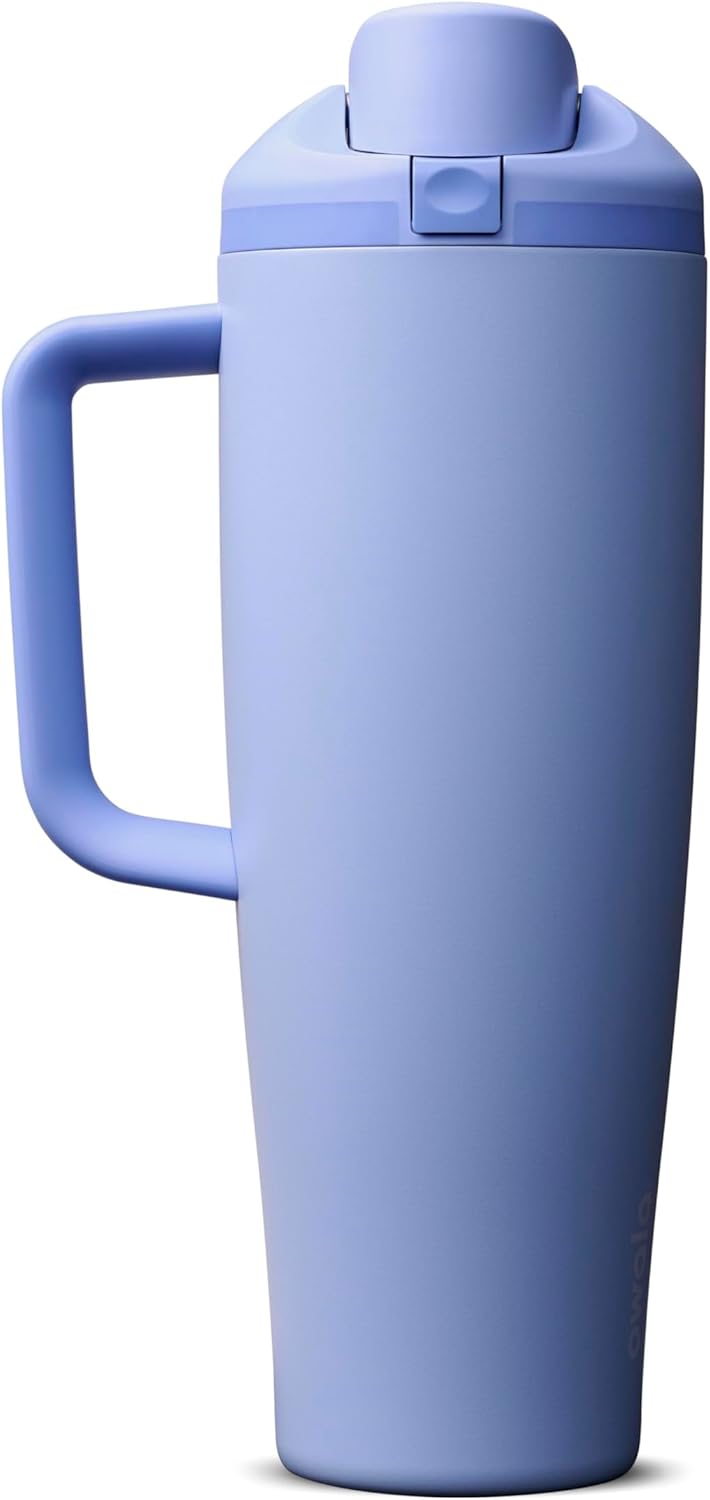 Owala FreeSip - Botella de agua de acero inoxidable de 40 onzas, co...