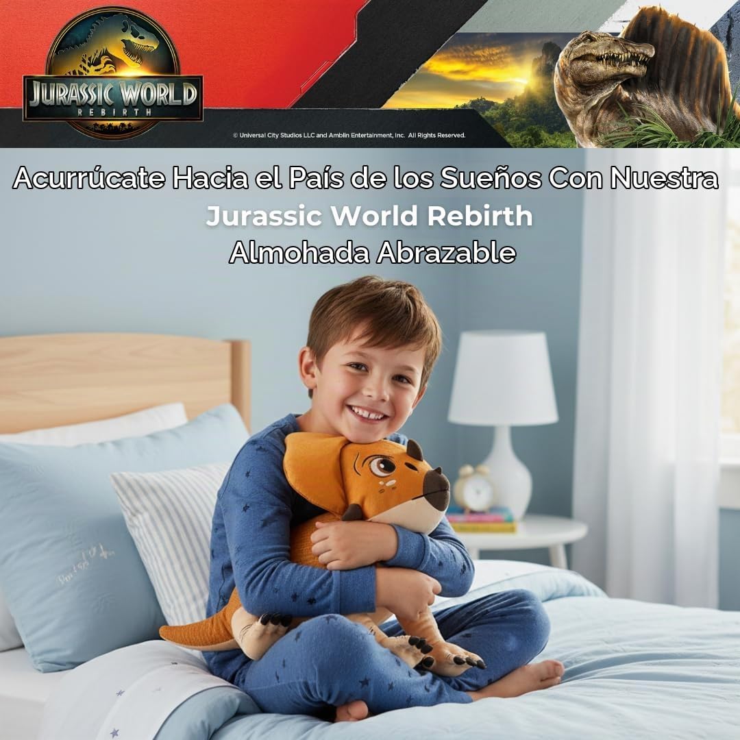 Jurassic World Rebirth Aquilops Dolores Almohada de Abrazo, Ropa de...