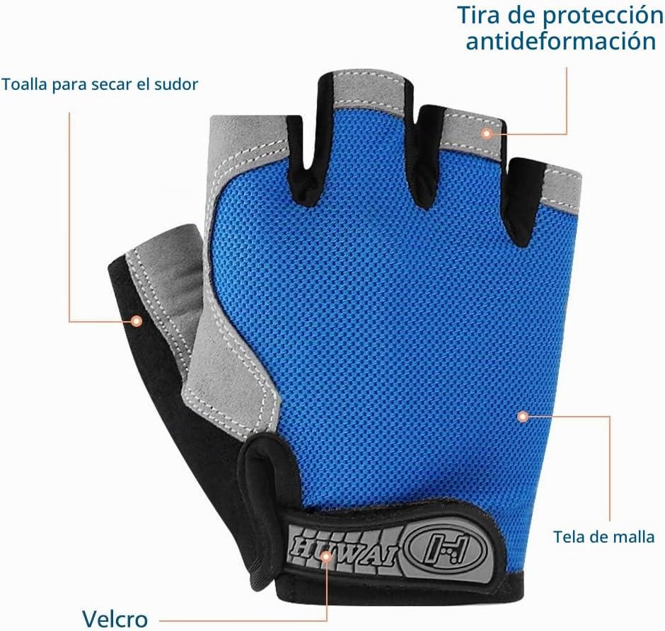 Accmor Guantes de ciclismo para hombres y mujeres, guantes de cicli...