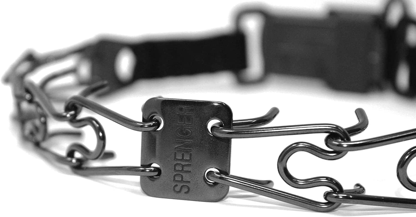 Herm Sprenger Collar de entrenamiento para perros de acero inoxidab...
