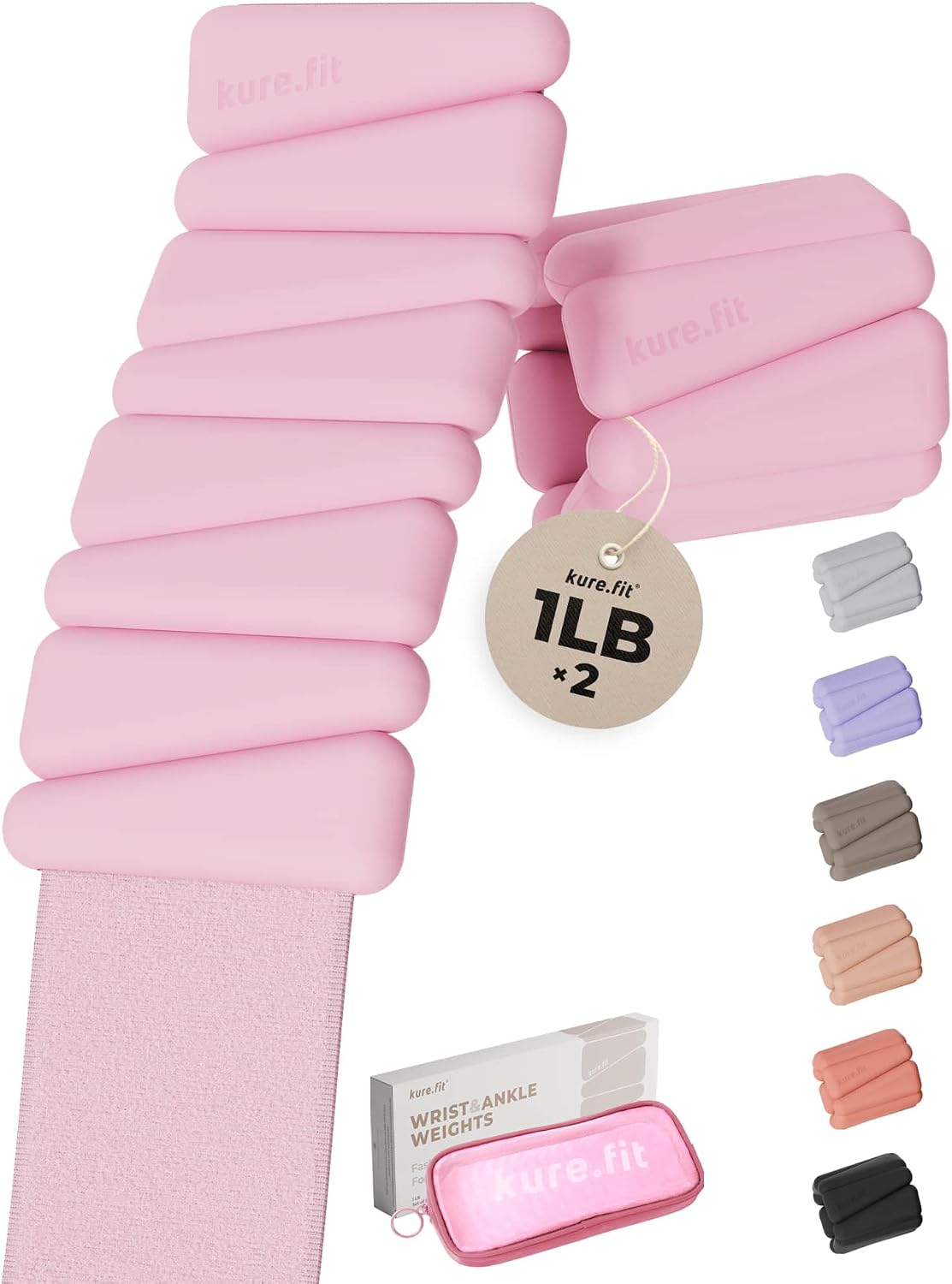 kure.fit Peso para Pilates | Pesas ajustables para muñeca y tobillo...