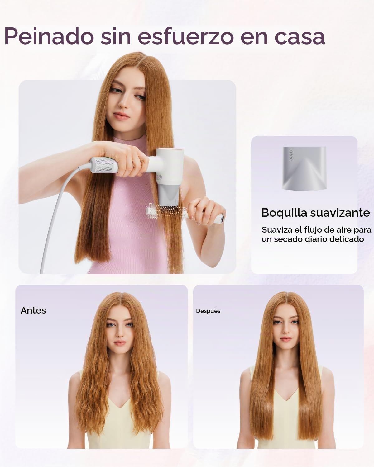 Secador de Pelo Laifen SE 2, Secador de pelo iónico negativo de 200...
