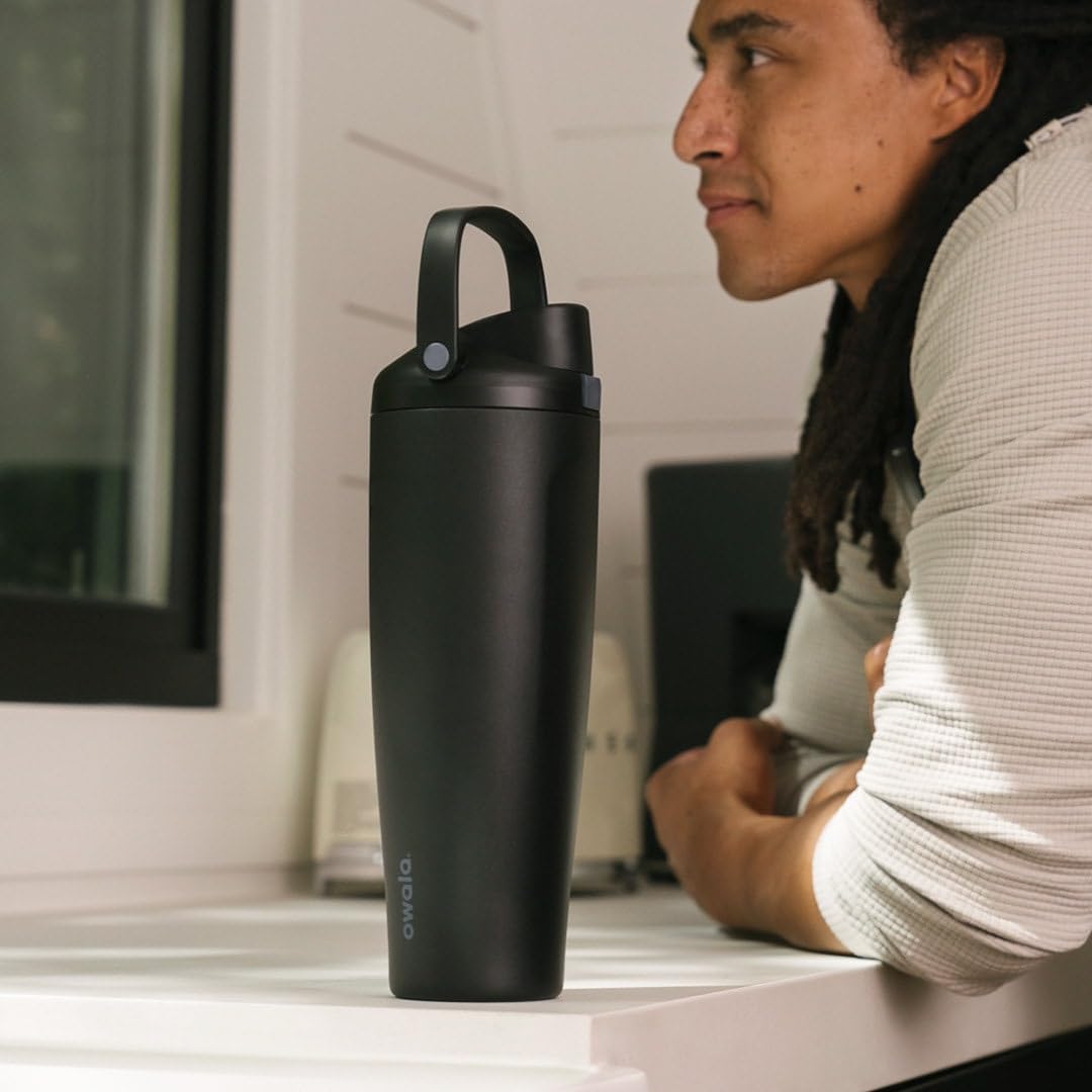 Owala FreeSip, Sway - Botella térmica de acero inoxidable, con boqu...