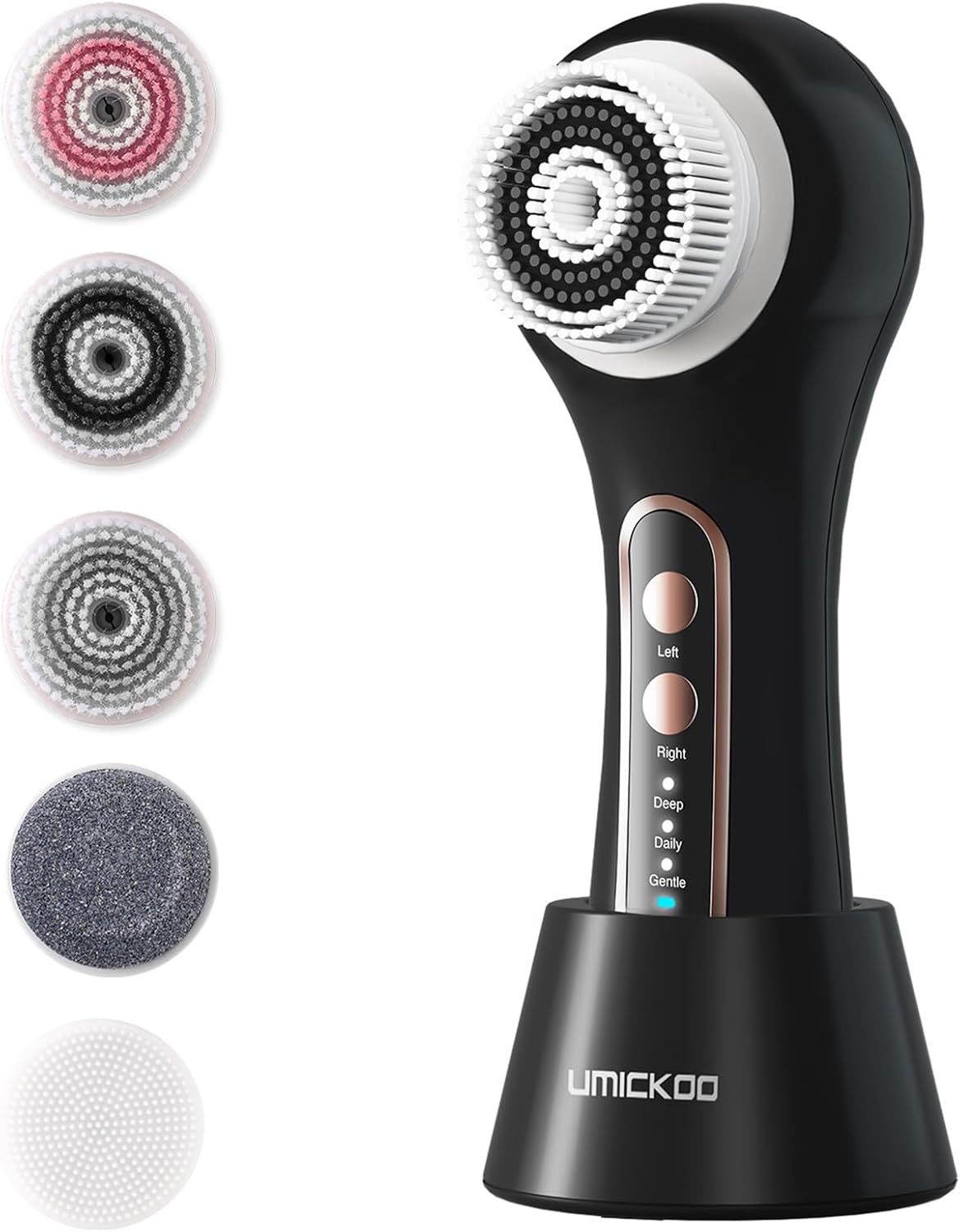 UMICKOO Exfoliante facial, cepillo de limpieza facial recargable co...