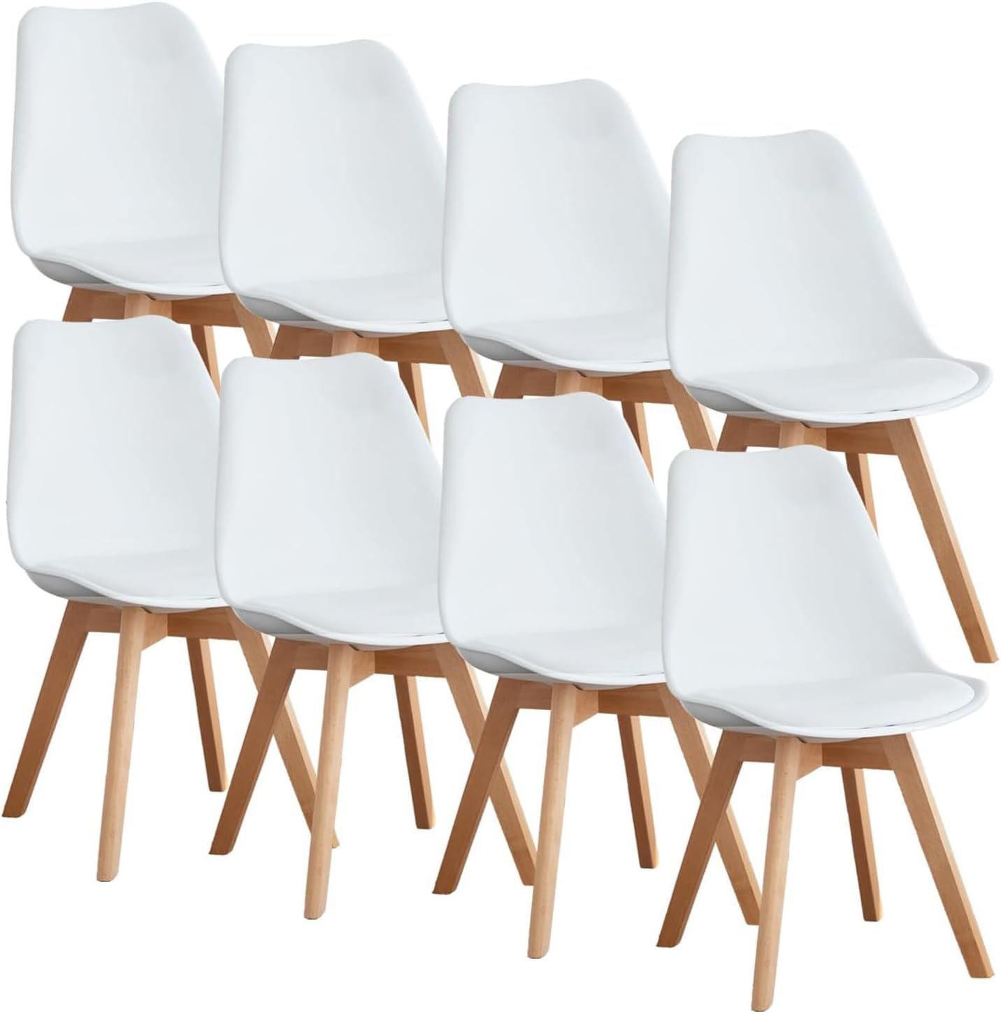 OLIXIS Juego de 8 sillas de comedor, sillas decorativas modernas de...