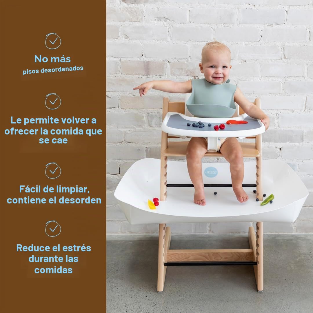 CATCHY - Recogedor de alimentos - Compatible con la silla alta Stok...