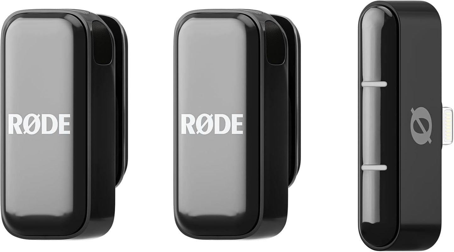 RØDE Micro inalámbrico - Micrófono inalámbrico compacto, dos mics c...