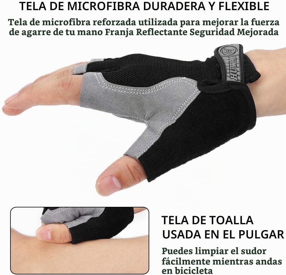 Accmor Guantes de ciclismo para hombres y mujeres, guantes de cicli...