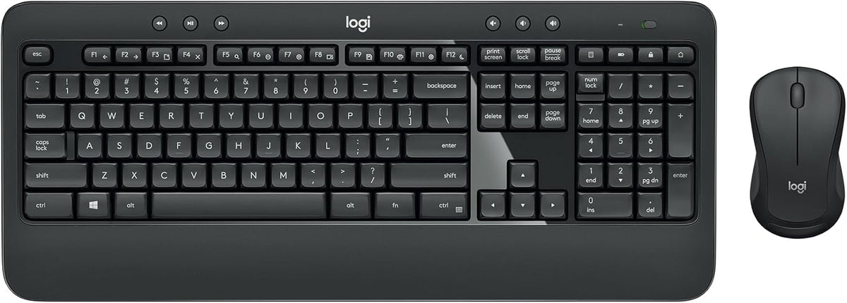Logitech Combo de teclado y mouse inalámbricos avanzados de tamaño...
