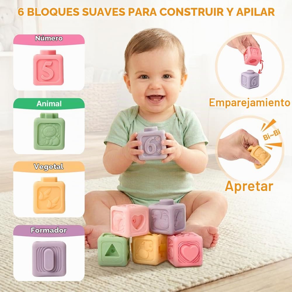 JoyCat Juguetes para bebés de 6 a 12 meses, conjunto de juguetes se...