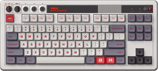Teclado mecánico retro 8Bitdo, teclado para juegos Bluetooth\/2.4G\...