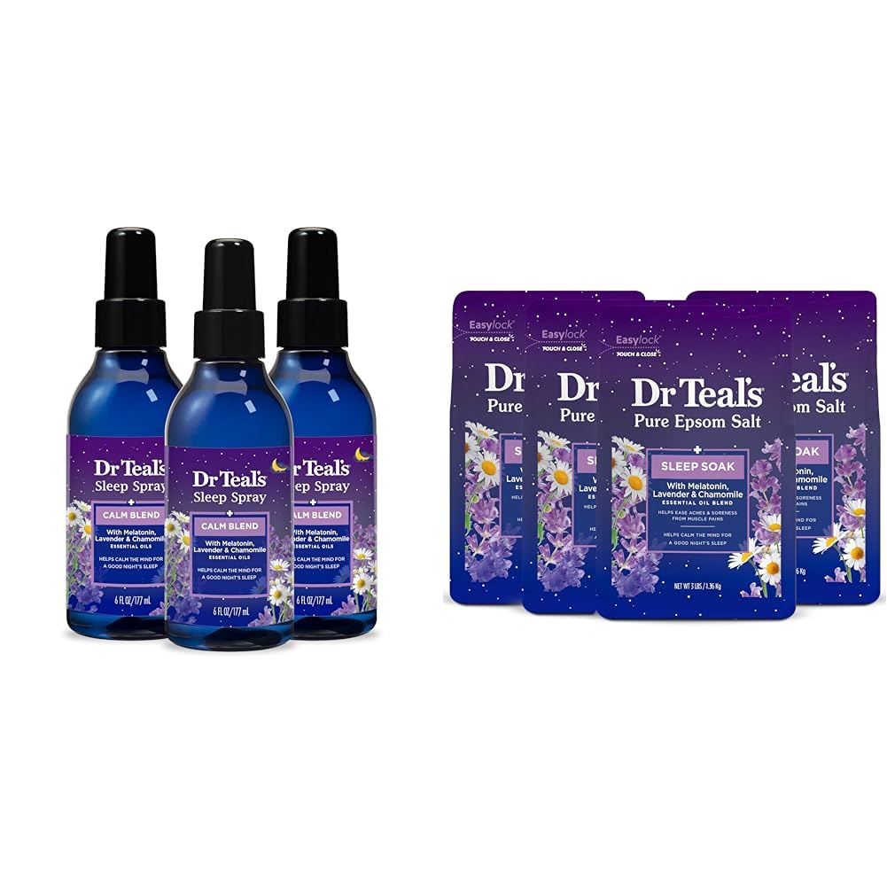 Dr Teal's Spray para dormir con mezcla de melatonina y aceites...