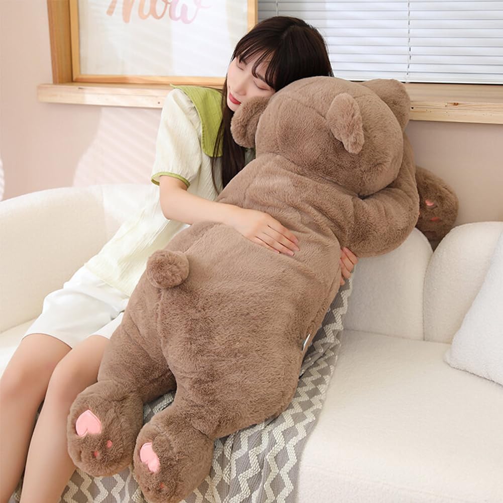 SNOWOLF Animales de Peluche de Oso Gigante con Peso, Almohada Decor...