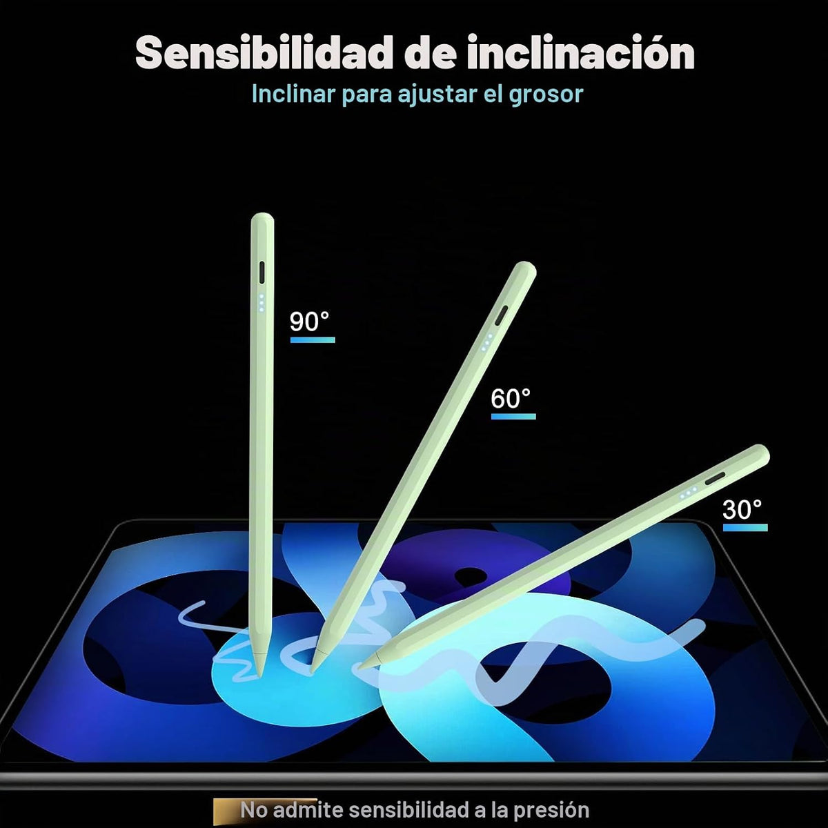 Lápiz óptico para iPad, carga rápida de 13 minutos para Apple iPad...