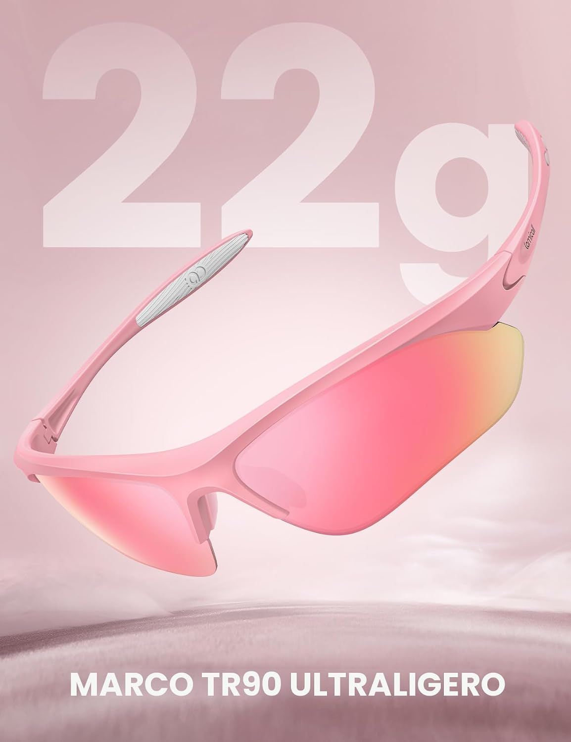 Lamicall Gafas de Sol Deportivas polarizadas de 22 g para Hombres y...
