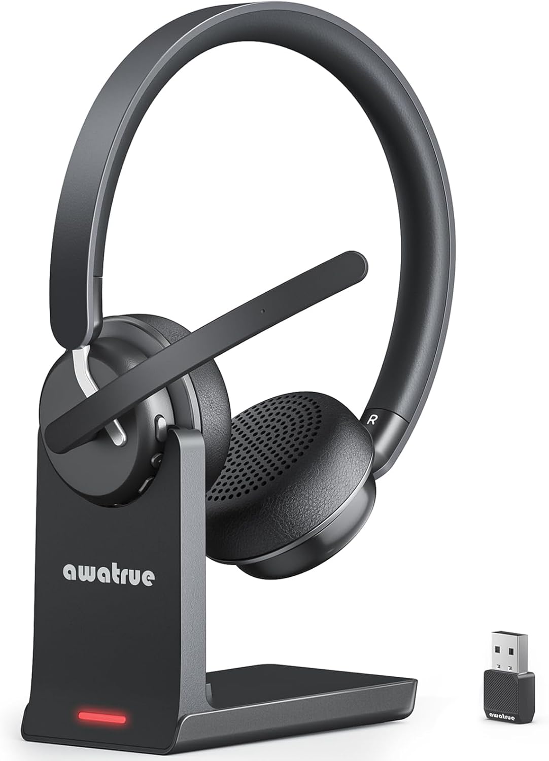 awatrue Auriculares inalámbricos con micrófono para el trabajo, aur...