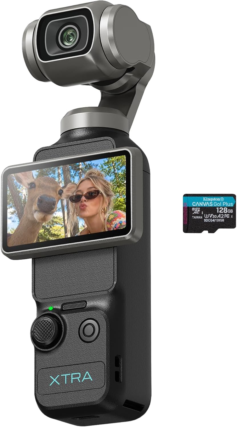 Xtra Muse con microSD de 128 GB, cámara de vlogging con videos CMOS...