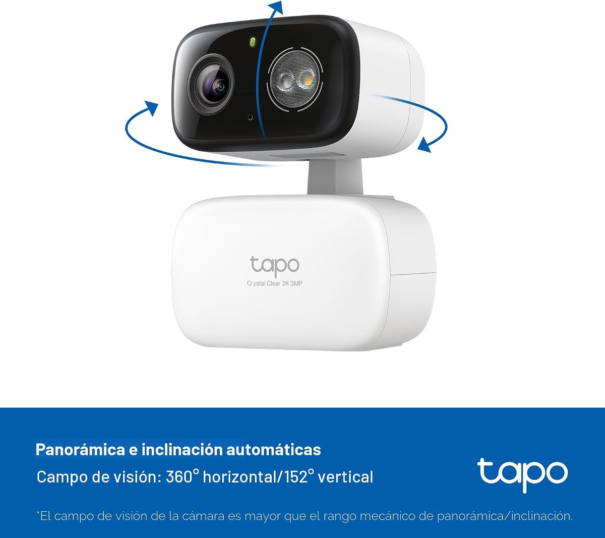 Tapo 2K interior\/exterior Pan\/Tilt cámara de seguridad con cable,...
