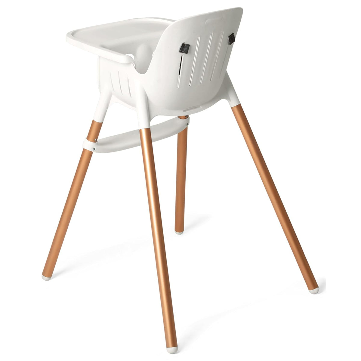 Silla alta PEG Poke - Polar (blanco y dorado) | Moderno y fácil de...
