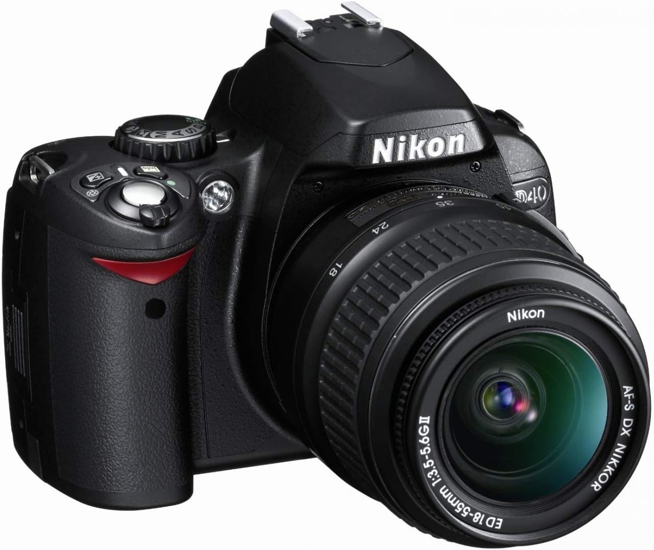 Kit de cámara digital Nikon D40 de 6.1 MP con lente de zoom Nikkor...