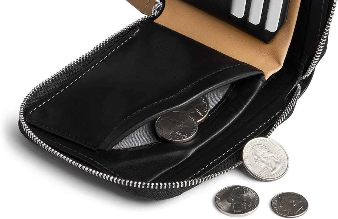 Bellroy Cartera con cremallera (billetera de cuero, bloqueo RFID, b...