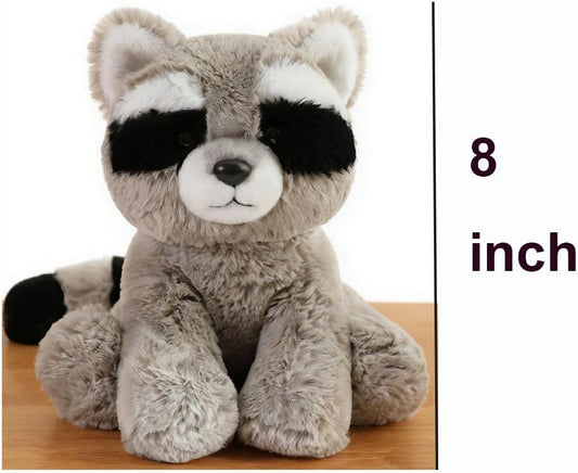 YUKOUQIAN Muñeco de peluche de mapache lindo juguete de 8 pulgadas...