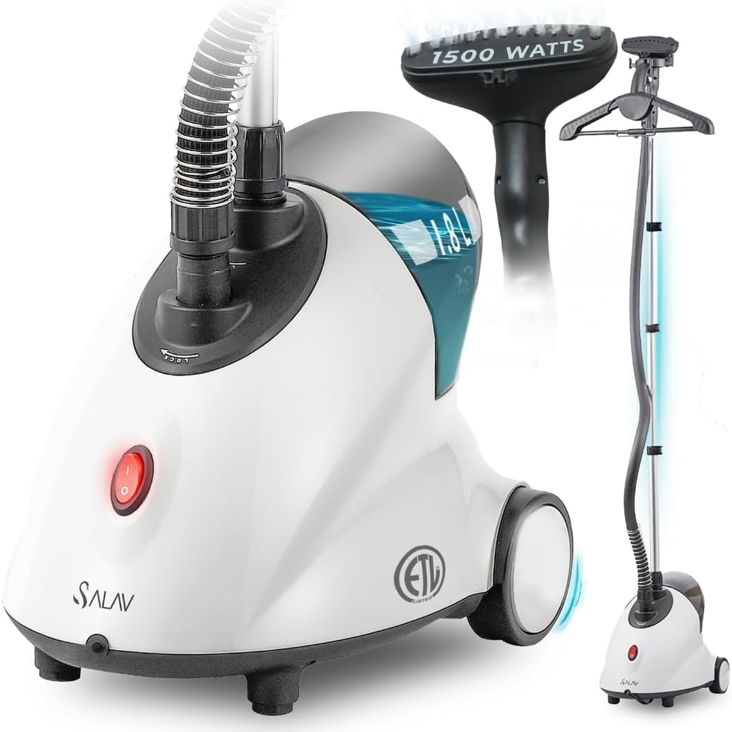 SALAV GS18 - Vaporizador de ropa de tamaño completo, 1500 W de pote...