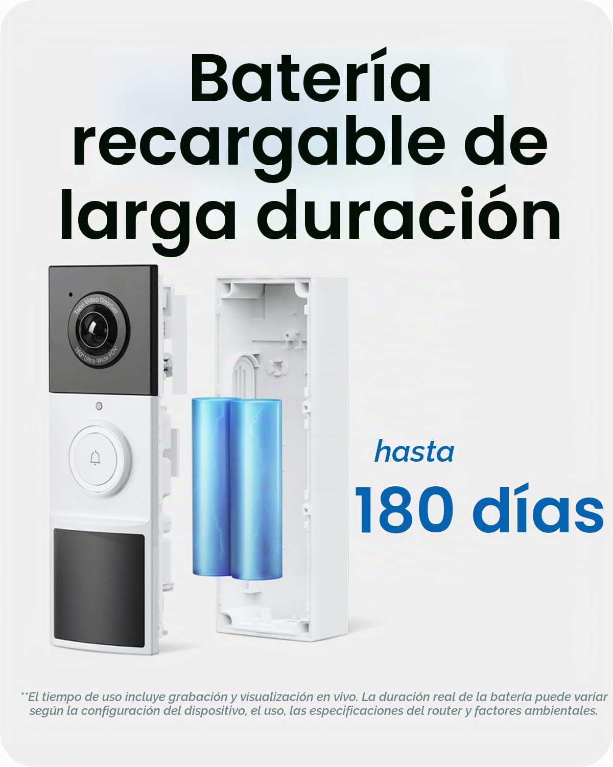 Tapo de TP-Link - Cámara de timbre de video inteligente inalámbrica...