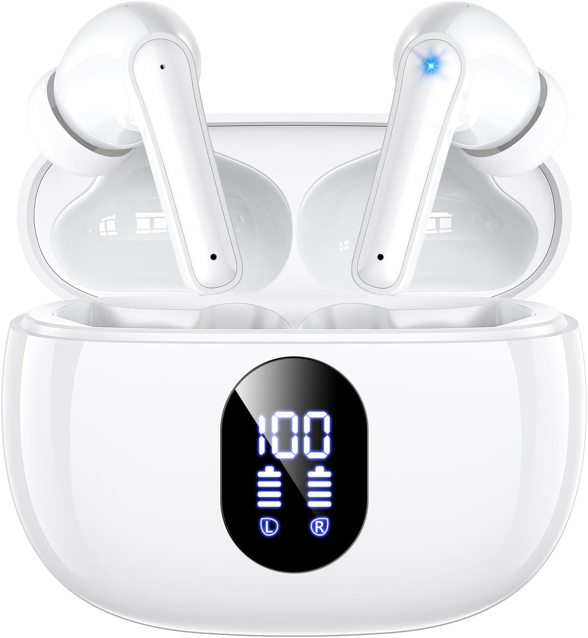 Auriculares inalámbricos, auriculares de bajos profundos de alta fi...
