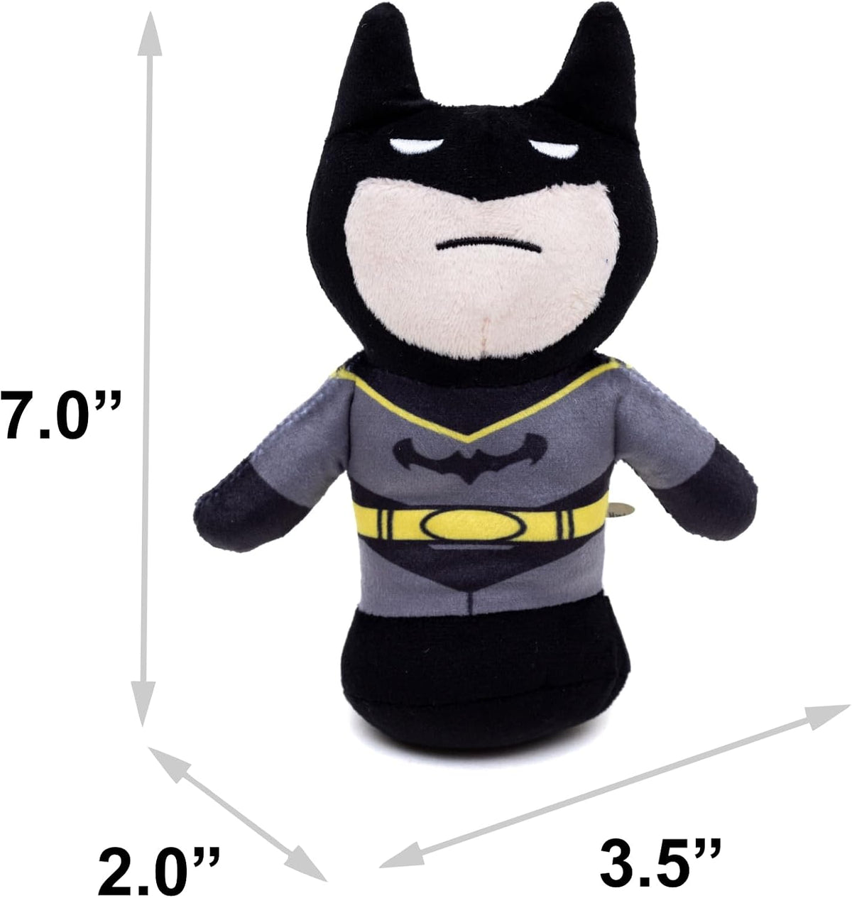 Buckle-Down DC Comics - Juguete chirriante de peluche para perros g...