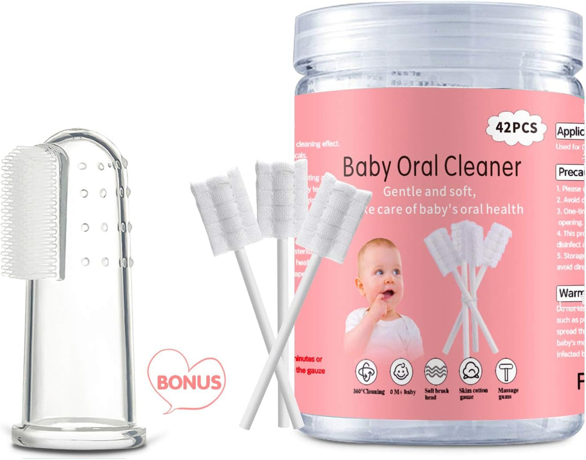 EASICUTI Limpiador de lengua para bebé, cepillo de dientes para beb...