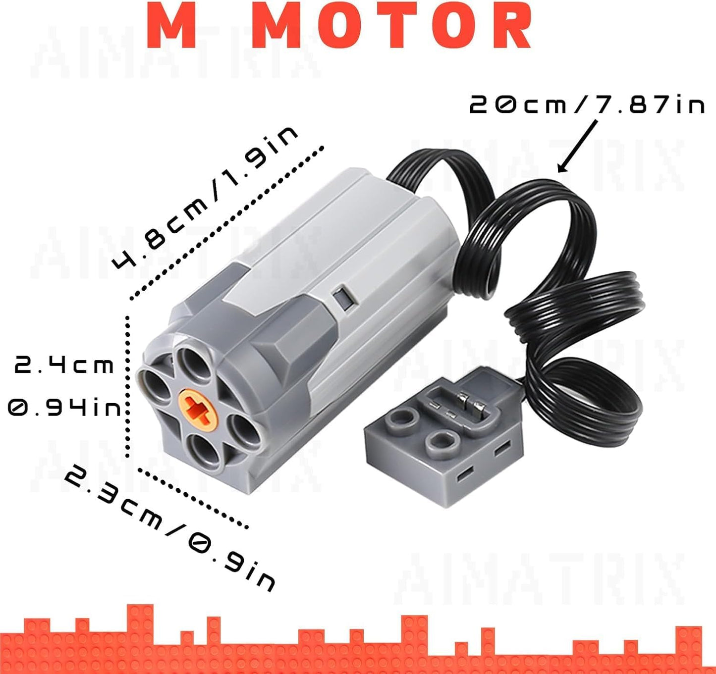 AIMATRIX Power Funtion - Kit de motor de 5 piezas, incluye motor de...
