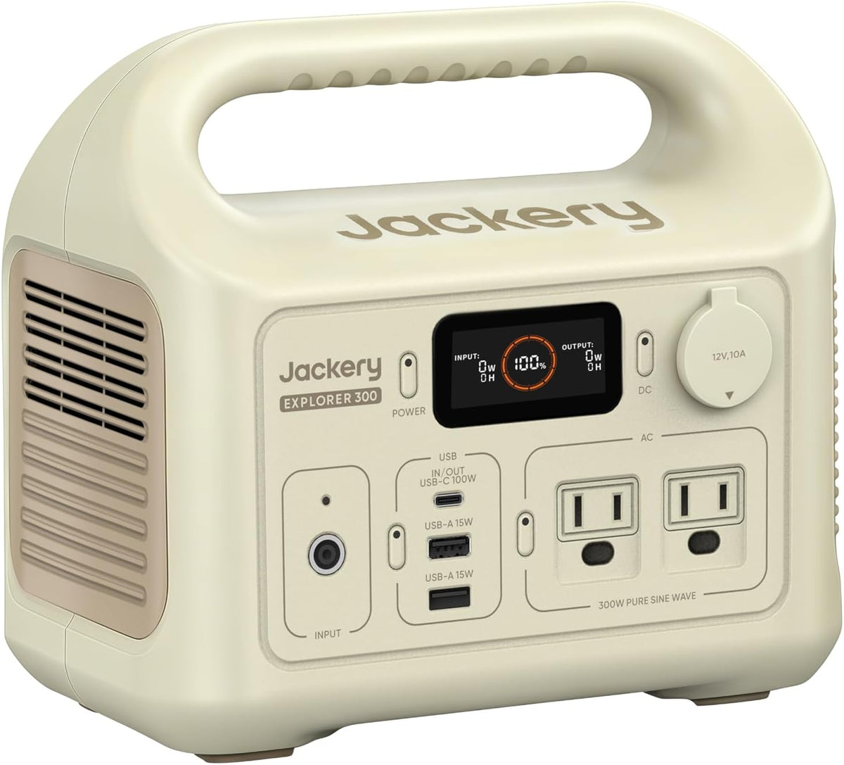 Jackery Central eléctrica portátil Explorer 300 Dune Blanco, 292Wh...