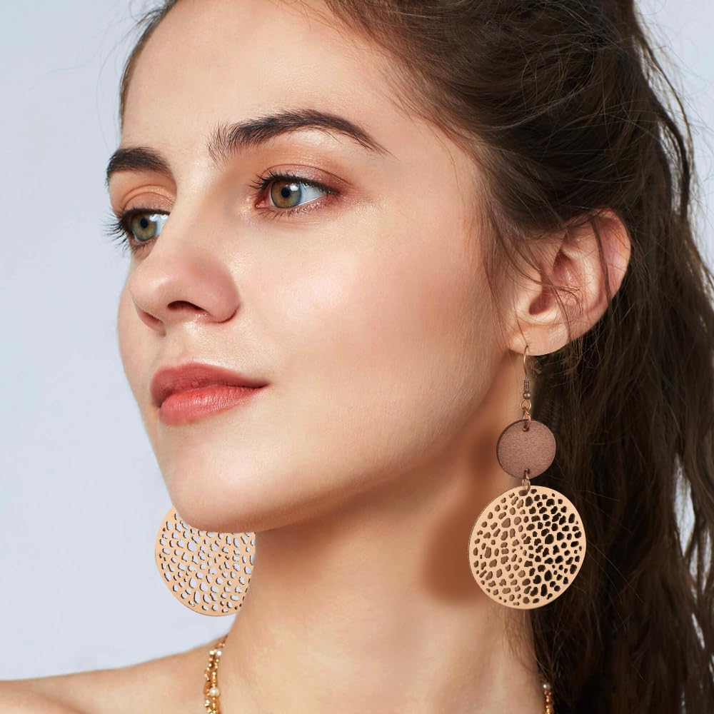 12 Pares de Aretes Colgantes de Cristal Drusa en Forma de Lágrima p...