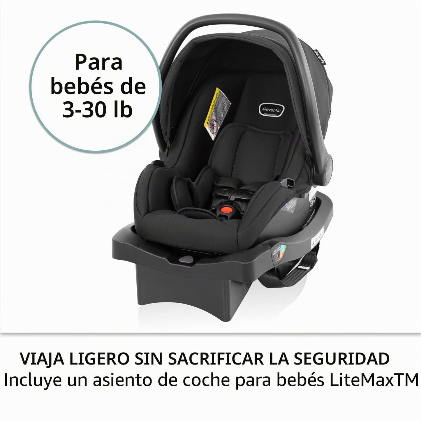 Evenflo Otto+ Travel System w\/LiteMax - Asiento infantil para gato...