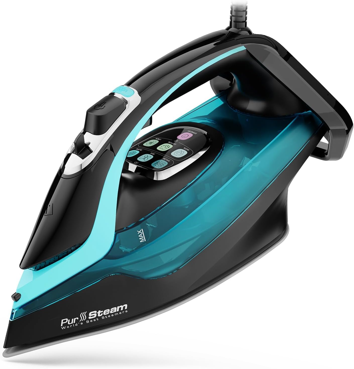 PurSteam SteamTech Elite - Plancha de vapor de 1750 W, control digi...