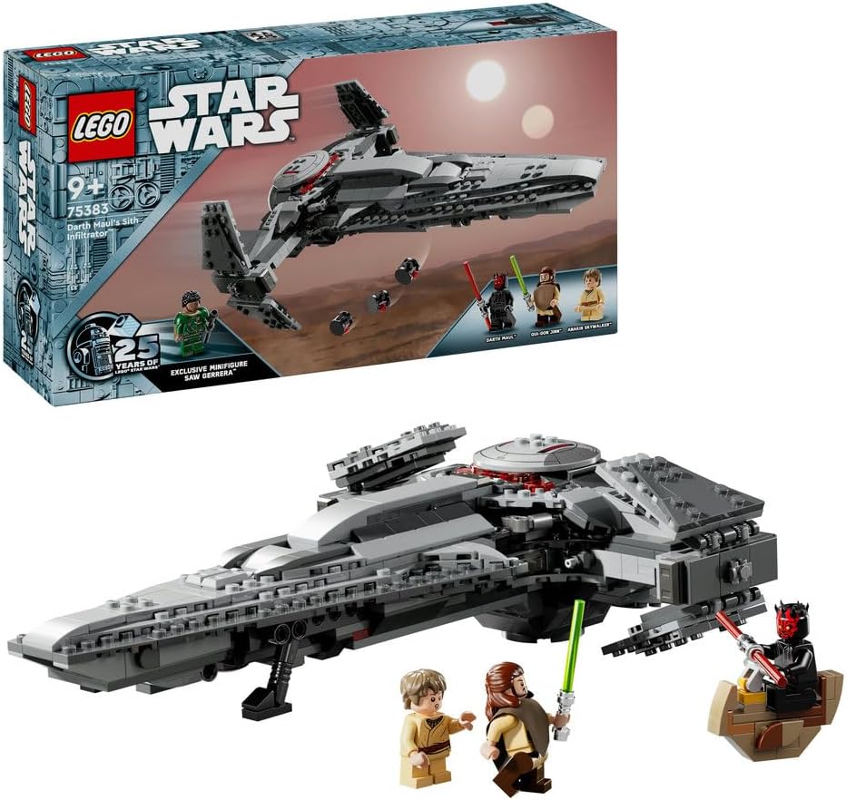 Lego 75383 Dark Maul's Sith Infiltrator 9+ 640pcs Nave Espacial...